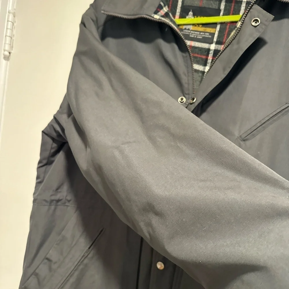 Vintage 80s Men’s London Fog Sz: 44L Maincoat Jacket. Plaid Fleece Lined.